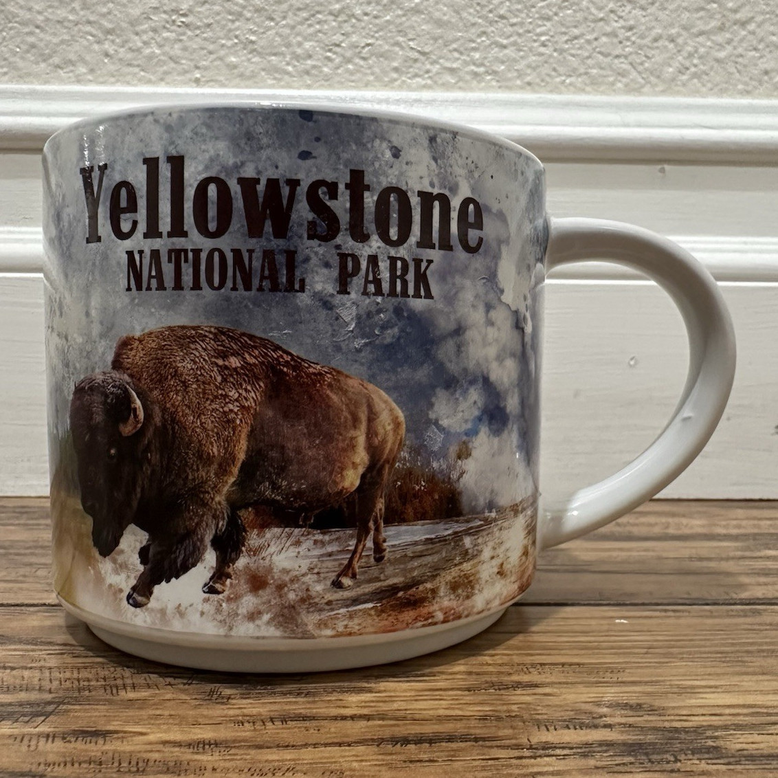 Yellowstone National Park Bison Scenic Coffee Mug, National Parks Theme