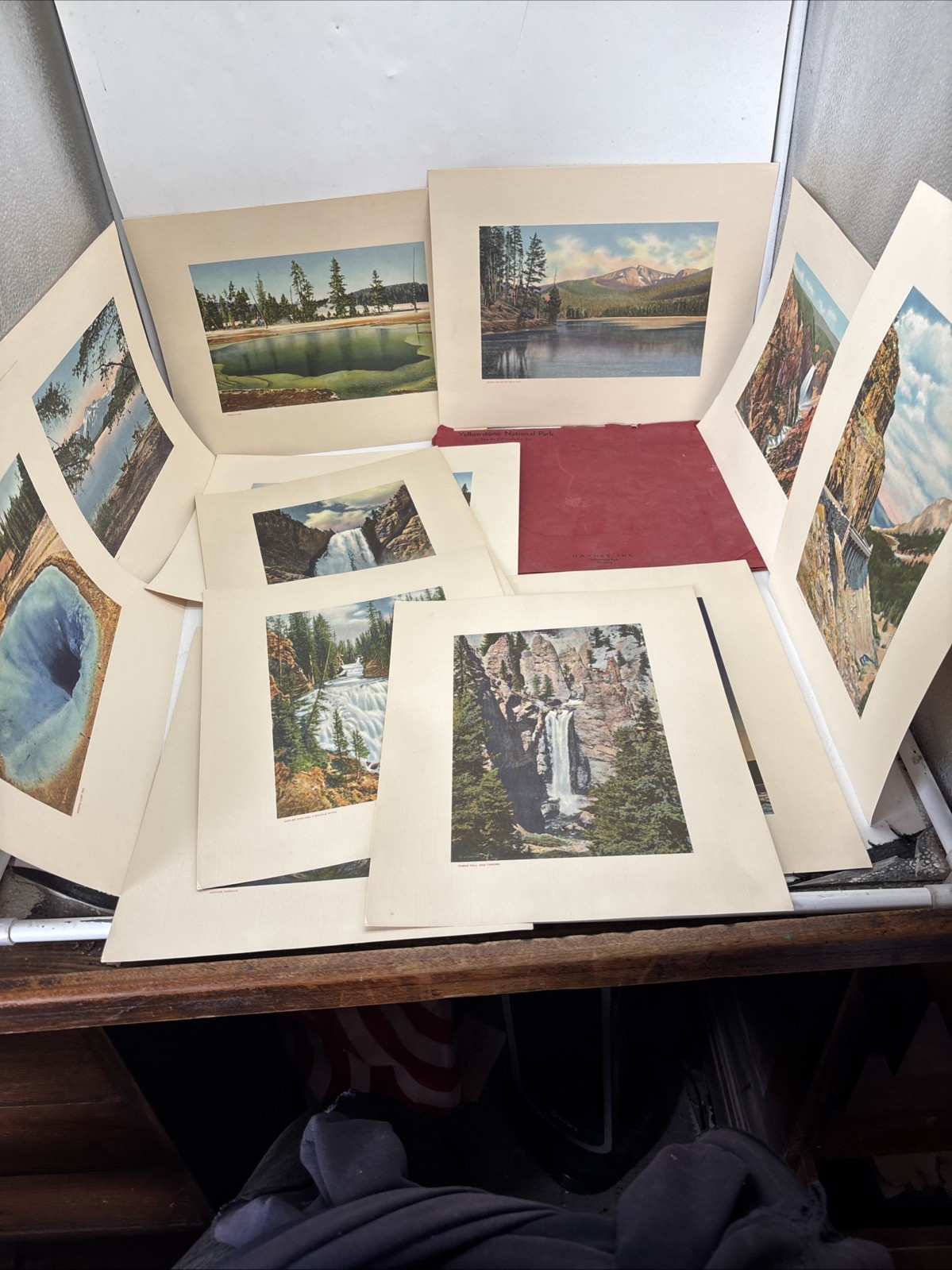 The Yellowstone National Park: The Red Portfolio Set with 12 Color Haynes Prints