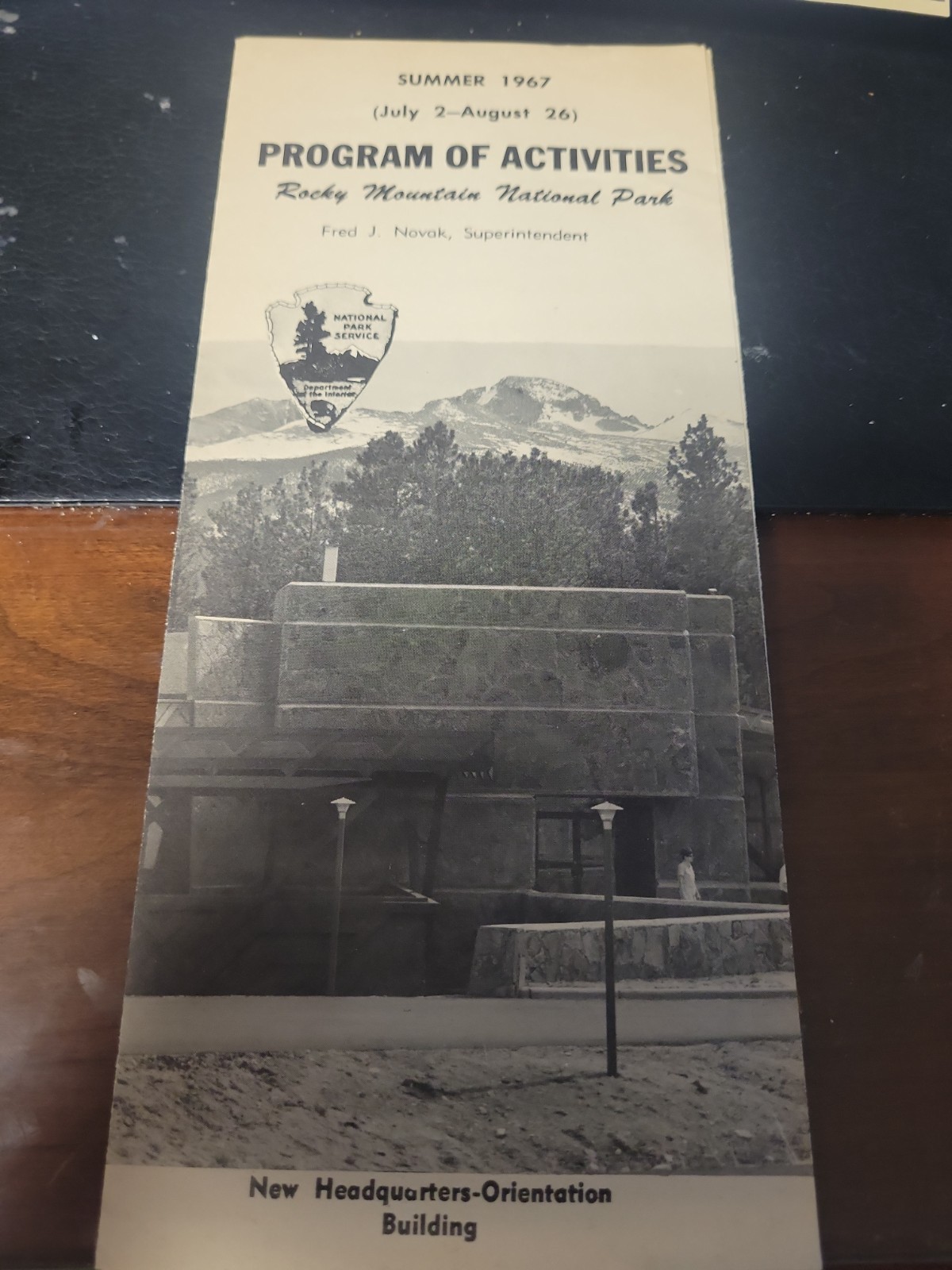 Rocky Mountain National Park 1967 Program Of Activities