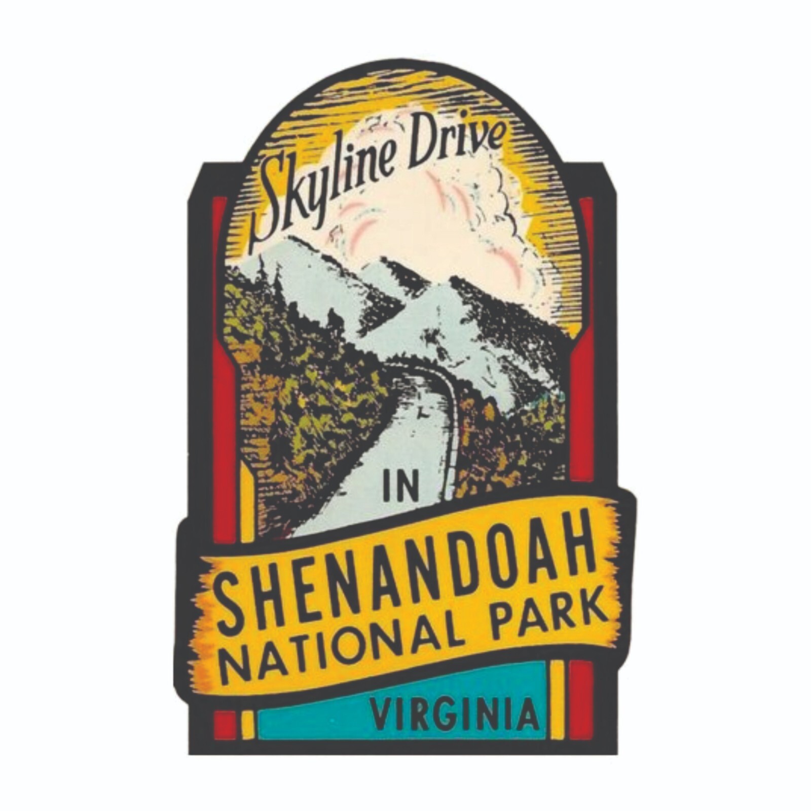 Shenandoah National Park Sticker Virginia National Park Decal
