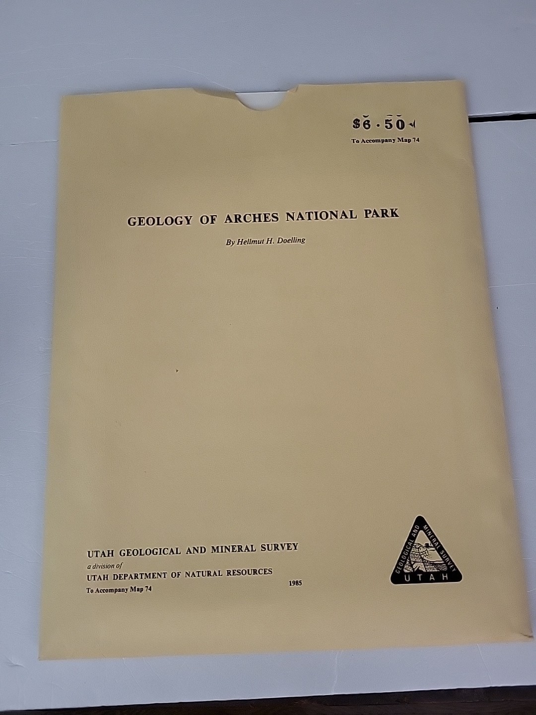 1985 Geology Of Arches National Park Utah Geological And Mineral Survey