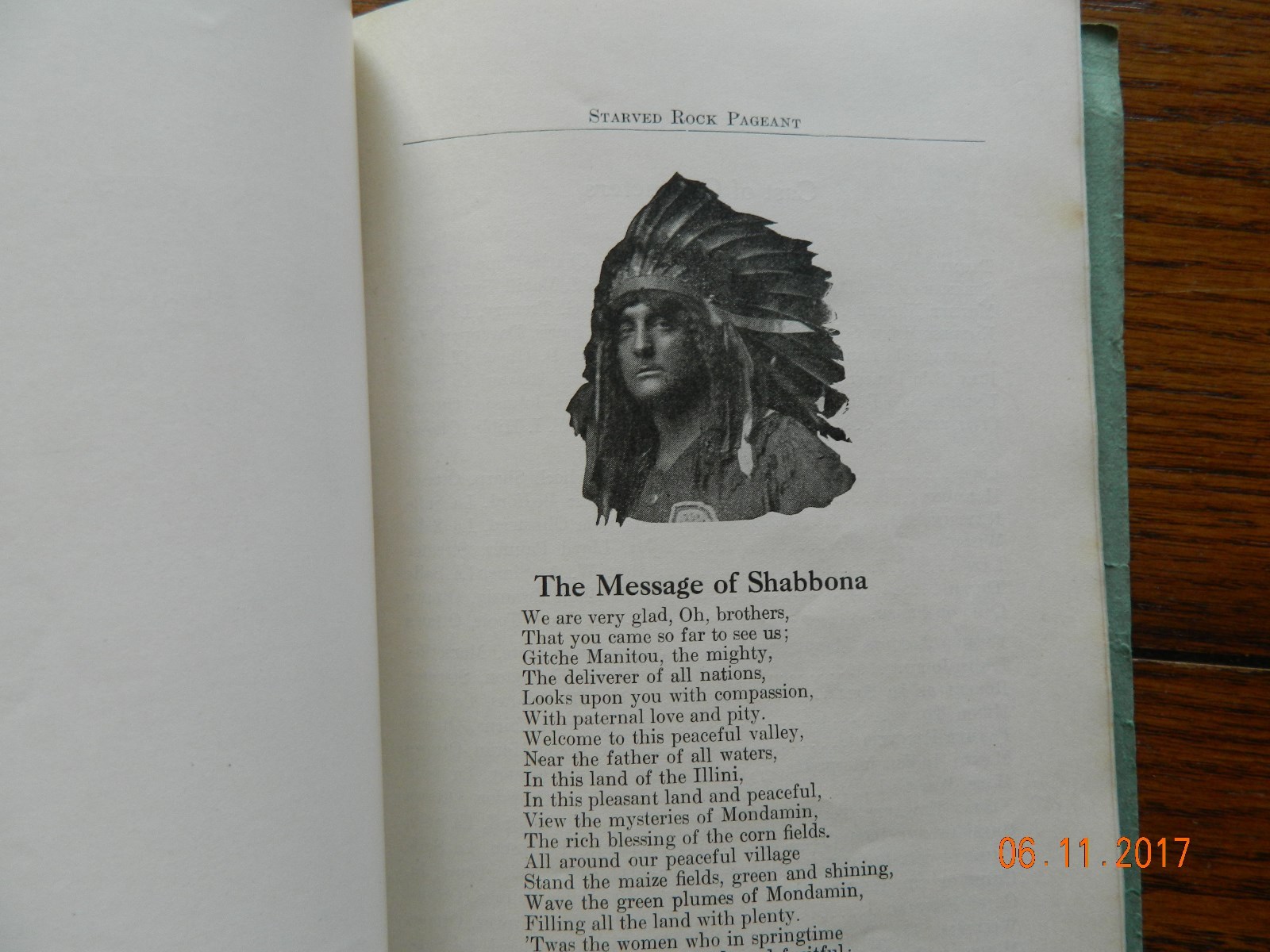 STARVED ROCK STATE PARK PAGEANT 1918 SOUVENIR EDITION PROGRAM RARE LASALLE CO IL