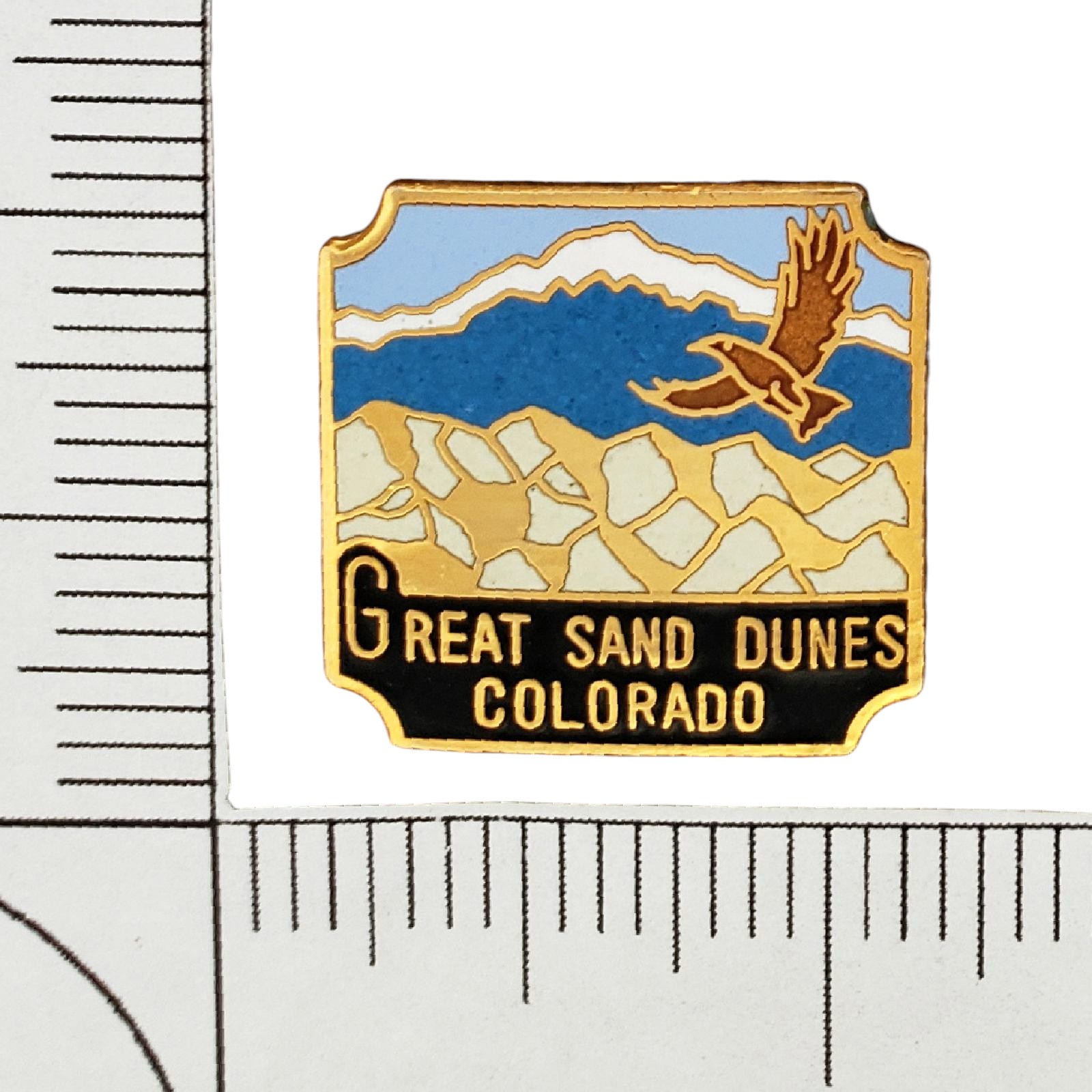 Great Sand Dunes Colorado Lapel Pin Eagle Mountain National Park Souvenir