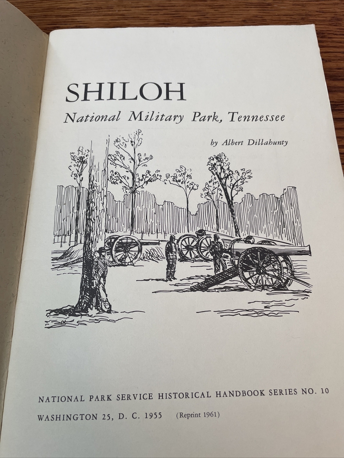 Shiloh National Military Park Tennessee Booklet Albert Dillahunty 1955