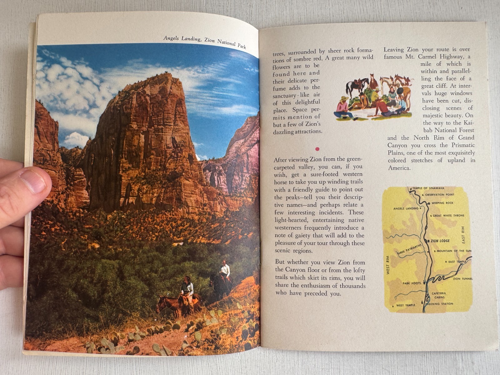 1951 Union Pacific Railroad Travel Guide for Zion, Bryce & Grand Canyon