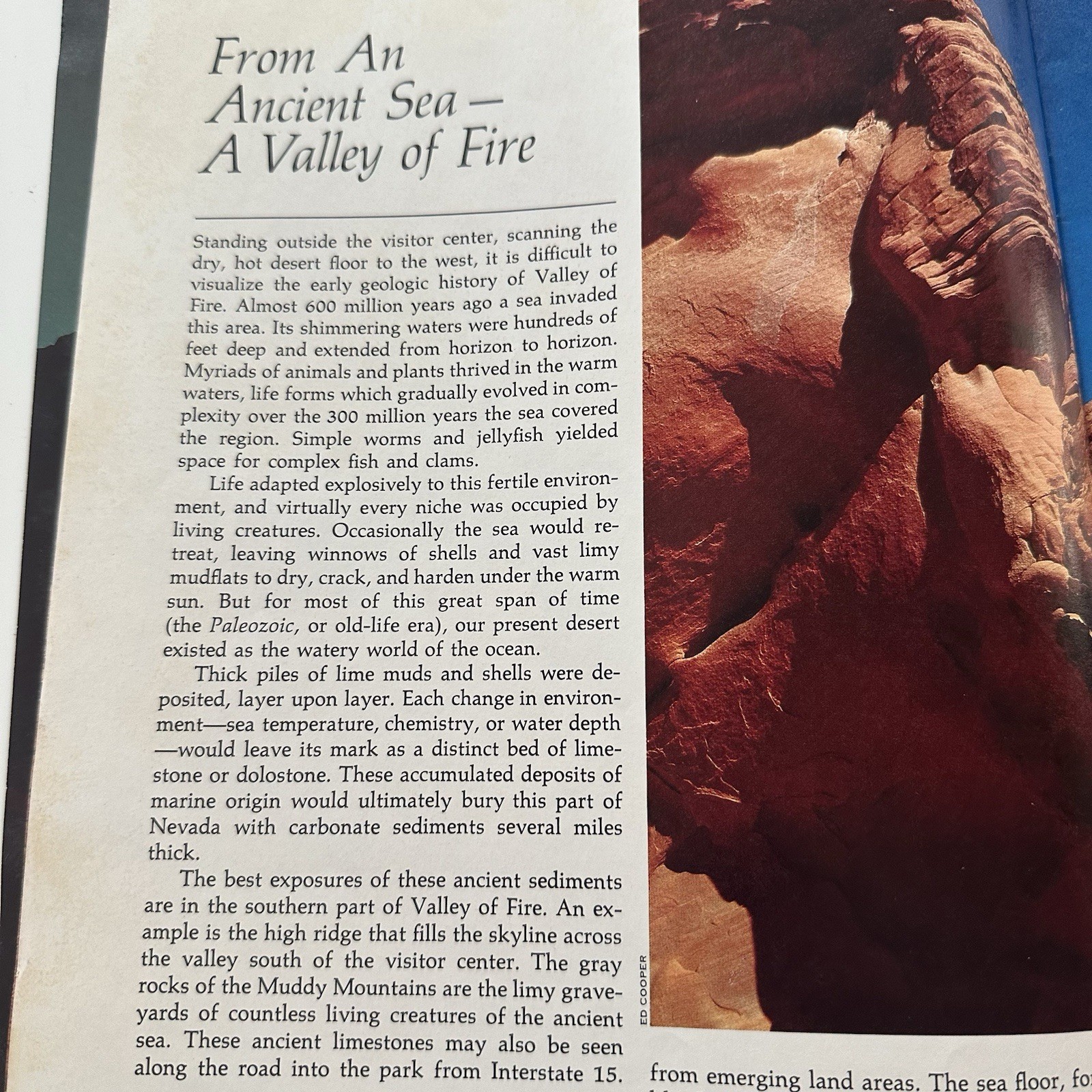 Vintage 1976 Nevada’s Valley Of Fire Booklet + Trail Guide