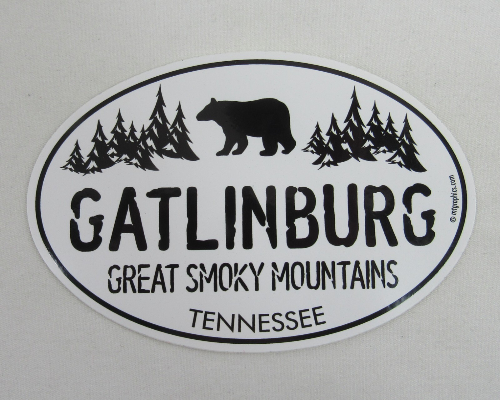 Gatlinburg Tennessee Sticker Peel & Stick Great Smoky Mountains Black Bear