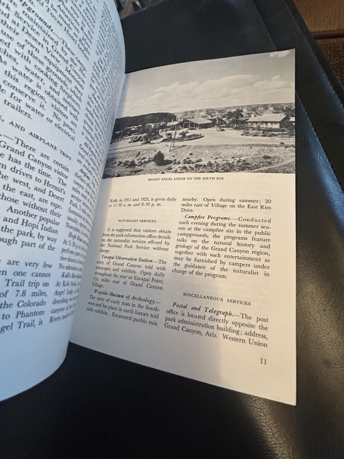 1956 Grand Canyon National Park Dept Of Interior 16 Pg Booklet