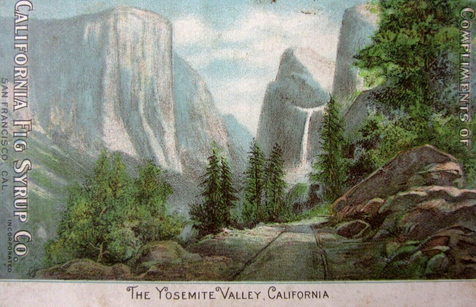 Vintage Yosemite Valley Lake Tahoe Medicine Brochure California Fig Syrup 1900s