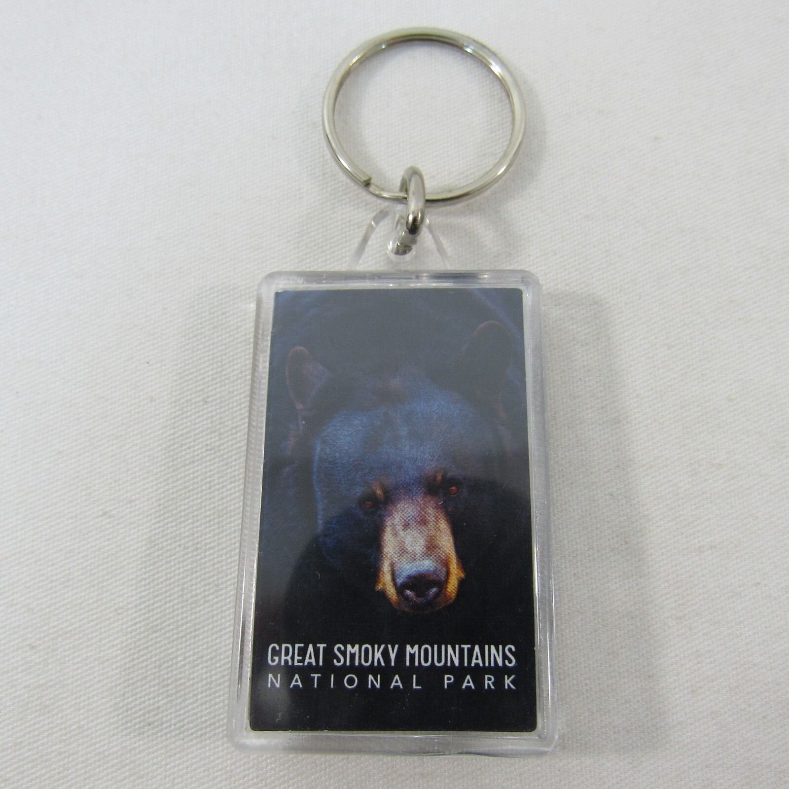 Great Smoky Mountains National Park Black Bear Keychain Thermometer Compass