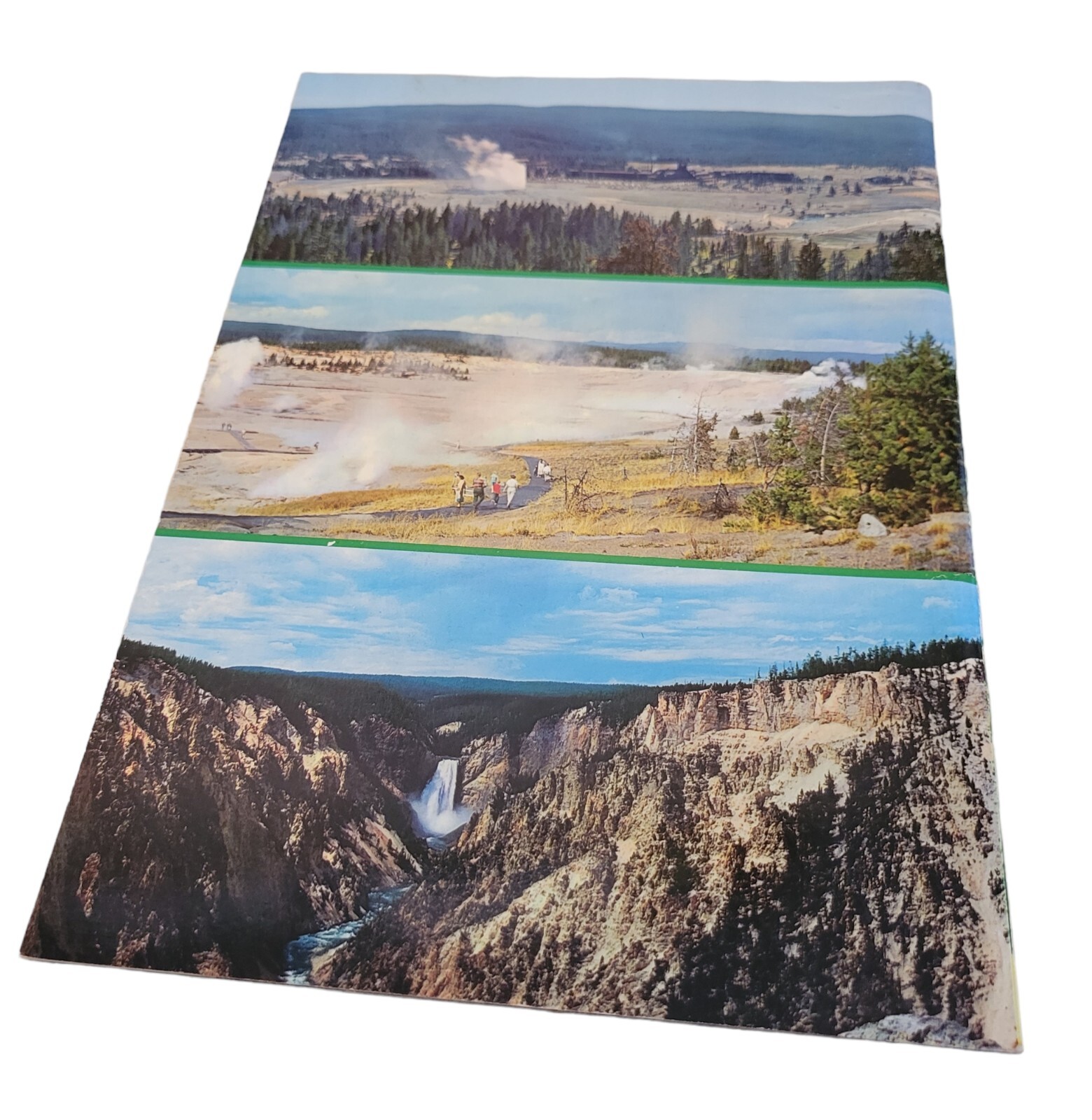 Vtg 60’s Yellowstone National Park Souvenir Photo Book Plastichrome Wyoming Mtns