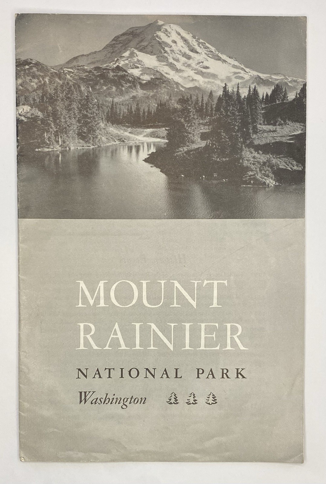 1946 Mount Rainier Washington Brochure Info National Park Govt Dept of Interior