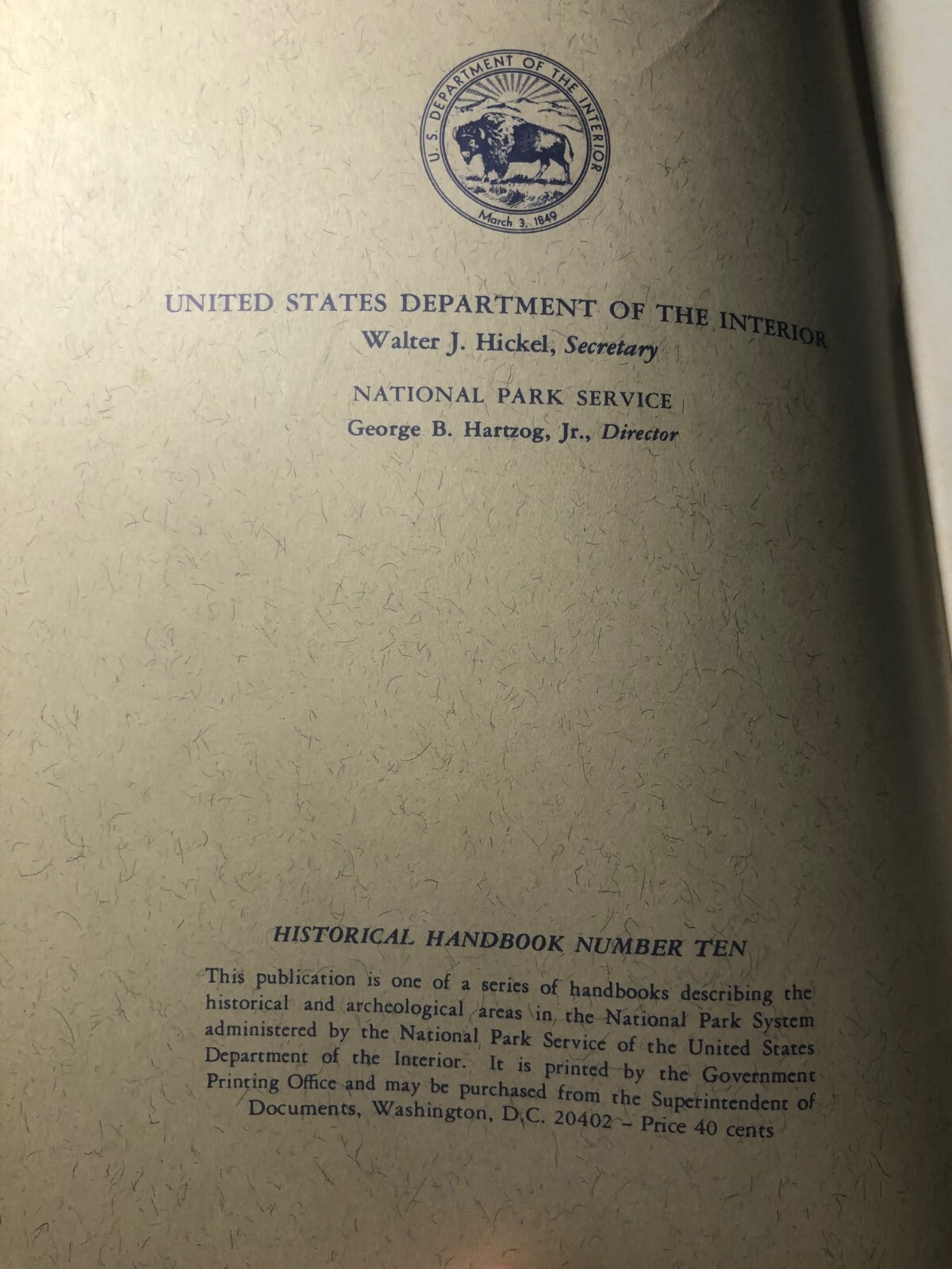 VINTAGE Shiloh National Military Park Booklet / 1961