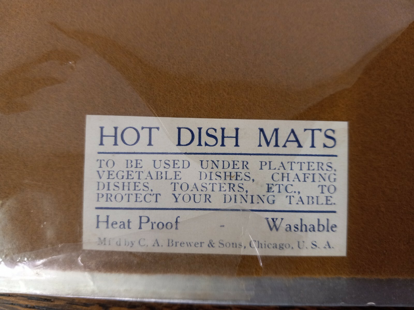 Yellowstone National Park 1930s Hot Dish Mat
