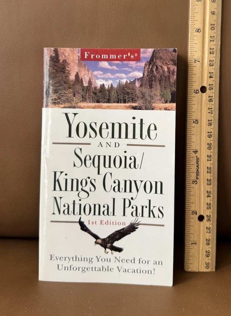 1998 Yosemite and Sequoia/Kings Canyon Natl Parks Book~1st Edition ~ Vintage