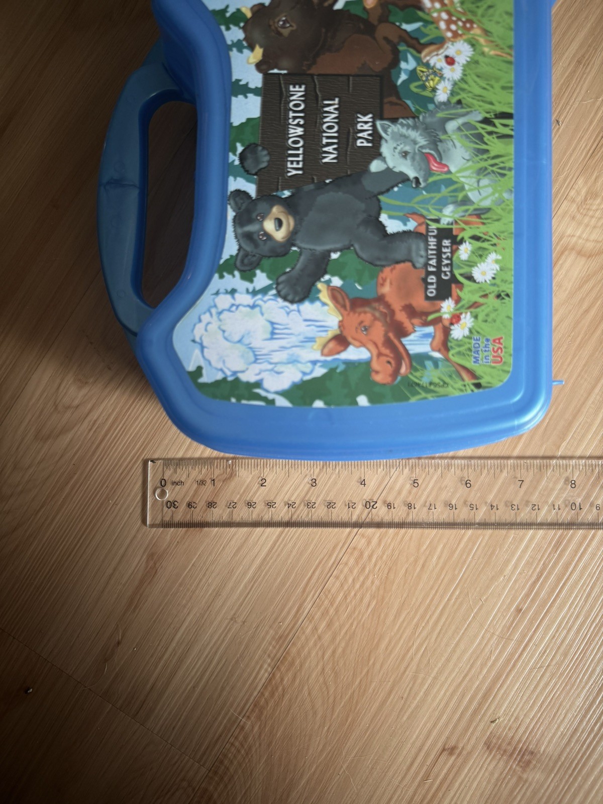 Yellowstone National Park Whirley Drinkworks Blue Lunch Box Old Faithful Geyser