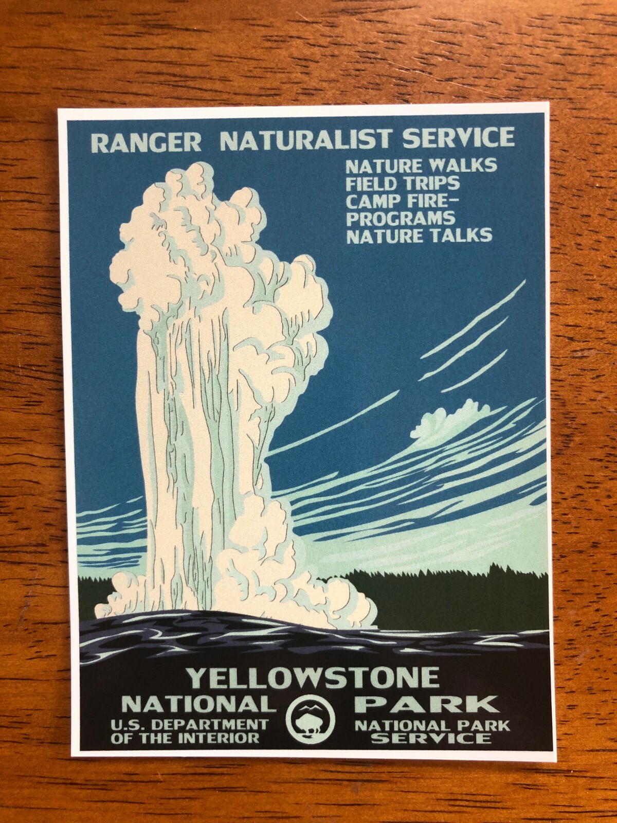 (2) Yellowstone US National Park Old Faithful Geyser 3″ x 4″ UV Decal Stickers