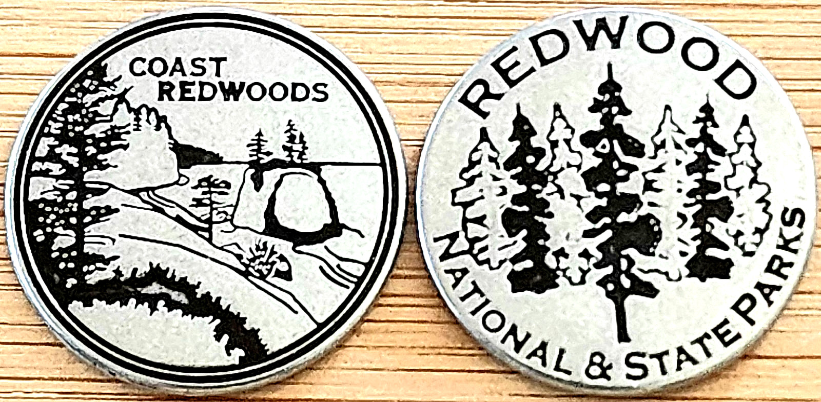 RARE – COAST REDWOODS – LAGOON – NATIONAL PARK TYPE TOKEN – CA – FREE SHIPPING