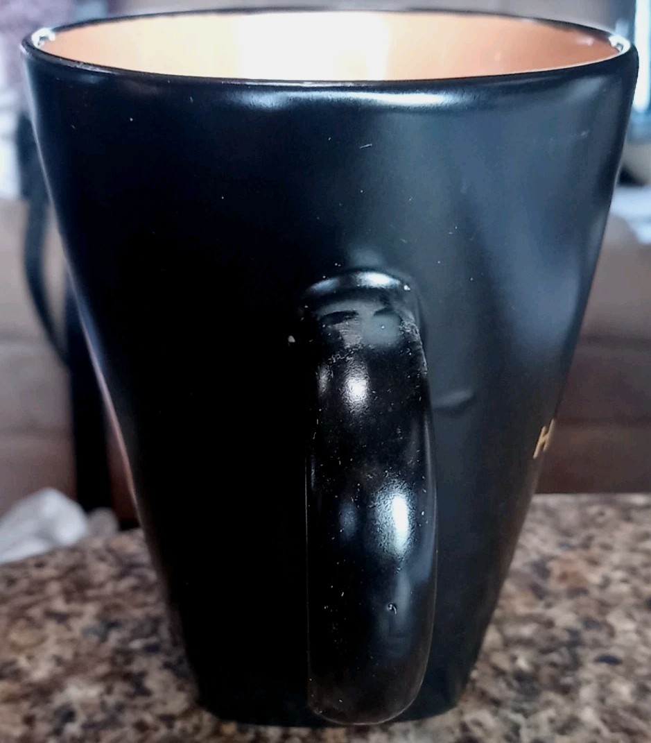 Year of the Pig Chinese Zodiac New Year Ceramic Coffee Mug Black & Orange Unused