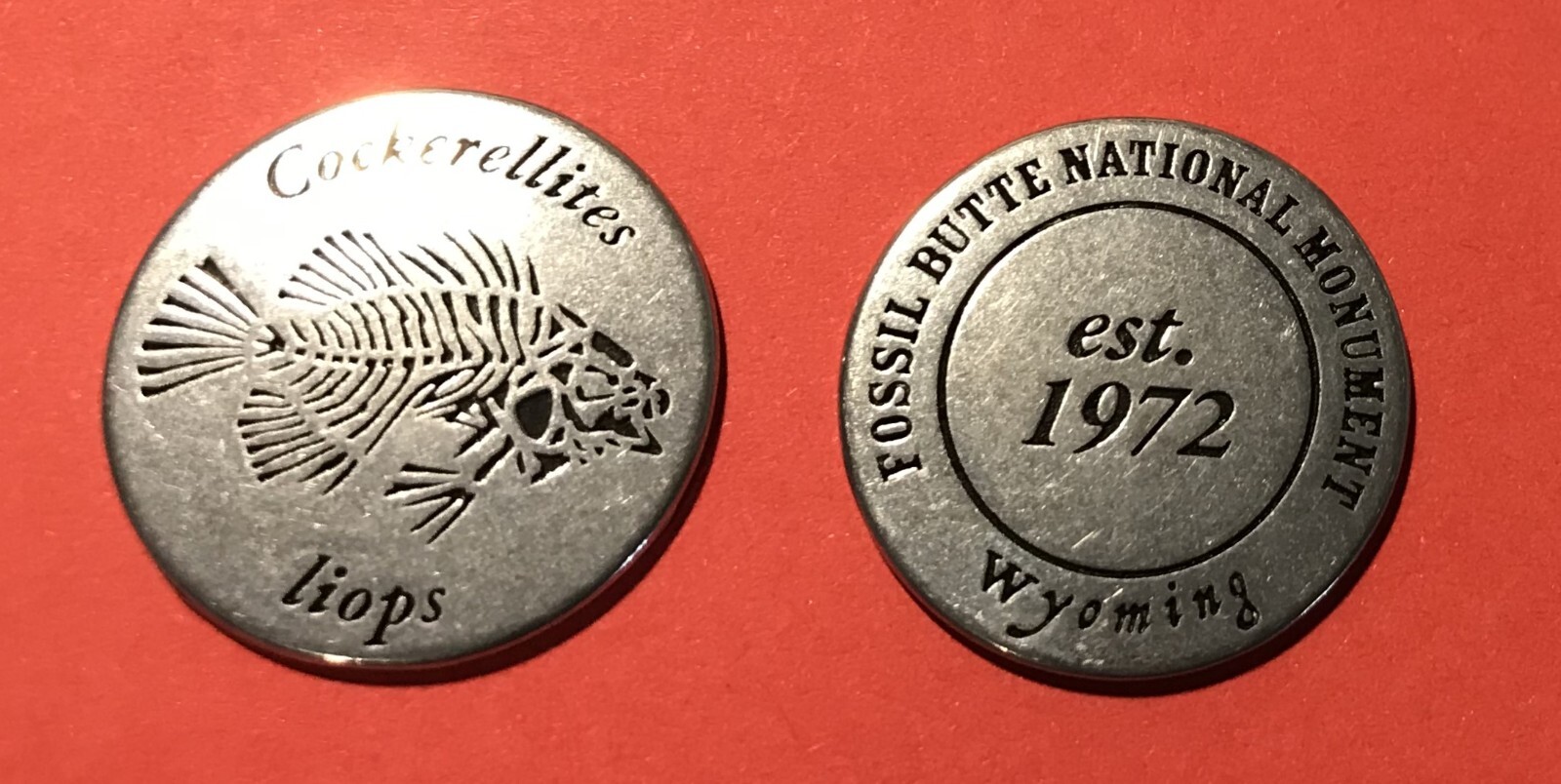 Fossil Butte National Monument Cockerellites liops Token