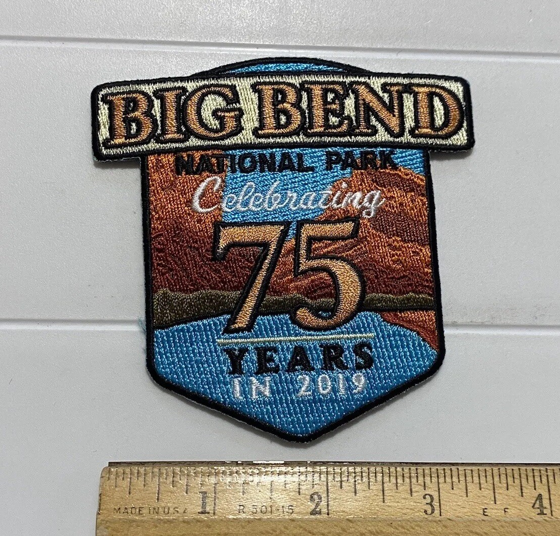 Big Bend National Park Texas 2019 75th Anniversary Souvenir Embroidered Patch
