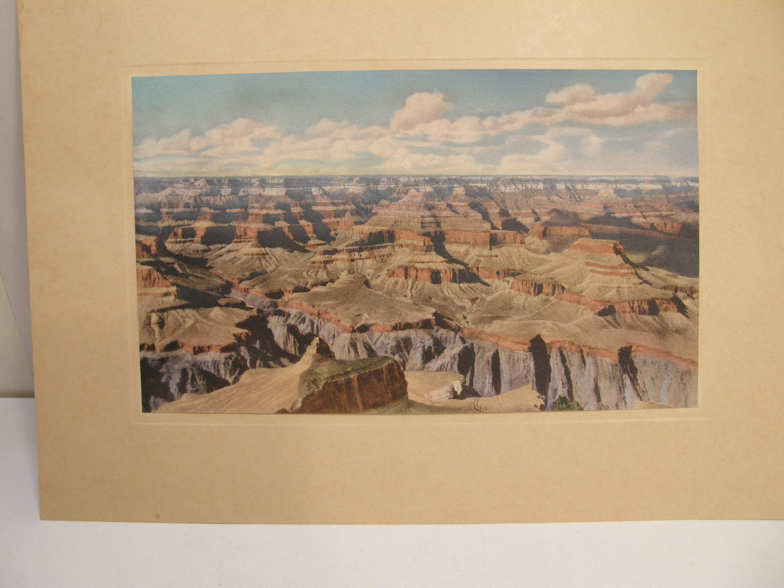 VINTAGE COLOR LITHOGRAPH SOUVENIR PRINT VERKAMP’S GRAND CANYON NAT’L PARK ARIZ