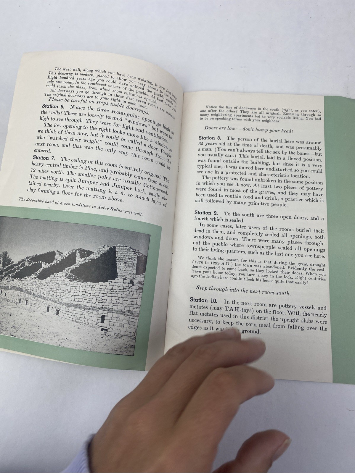 Vtg 1957 Aztec Ruins National Monument Booklet Brochure