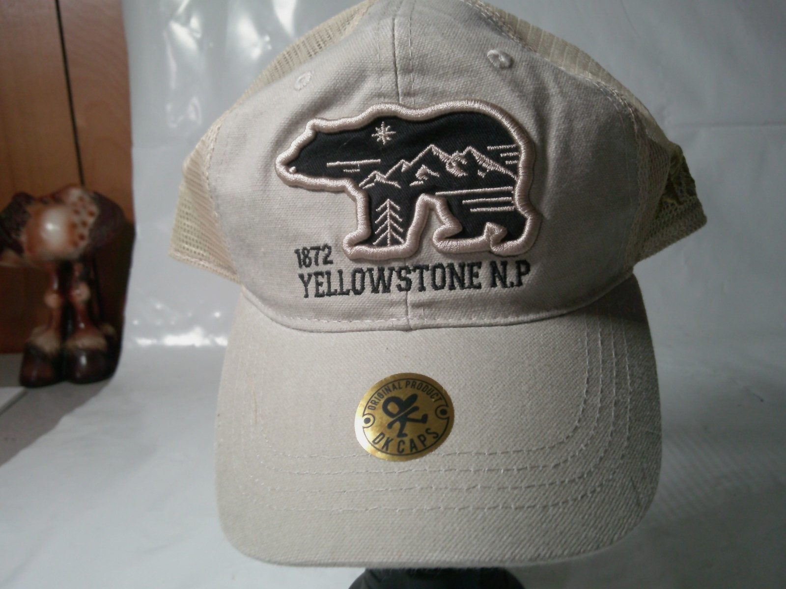 Yellowstone National Park Baseball Cap, DK Caps, 1872, Bear, New with Tags