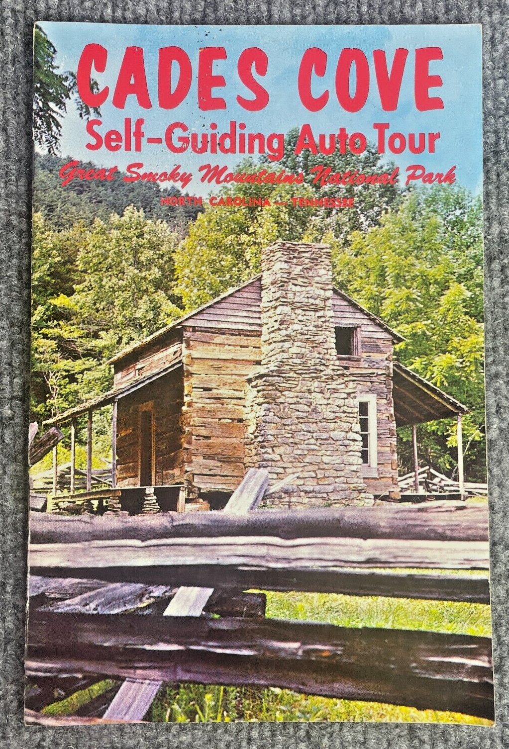 Vintage 1970s Cades Cove Self-Guiding Auto Tour Travel Guide Brochure Booklet