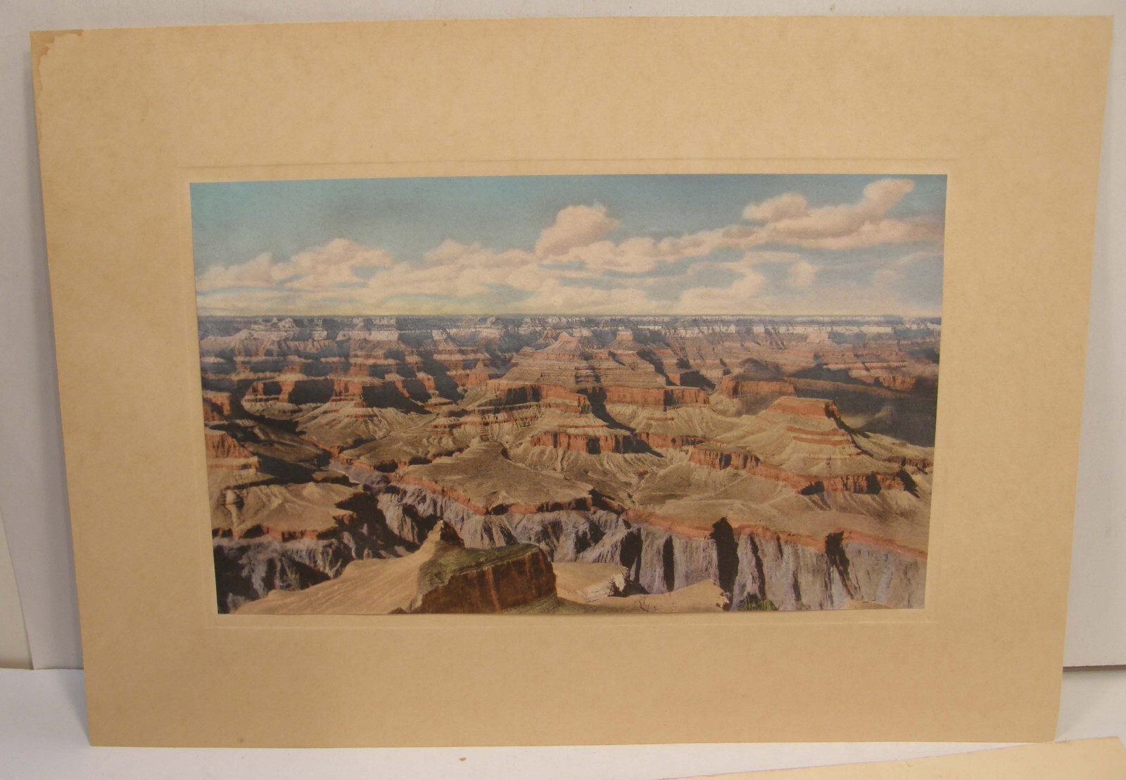 VINTAGE COLOR LITHOGRAPH SOUVENIR PRINT VERKAMP’S GRAND CANYON NAT’L PARK ARIZ