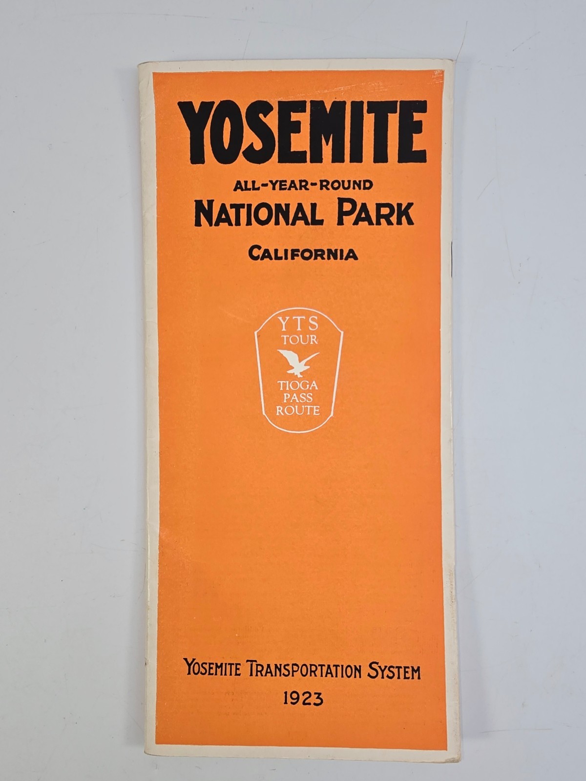 Rare Antique 1923 Yosemite Travel Brochure & Gunnar Widforss Centerfold Map EUC