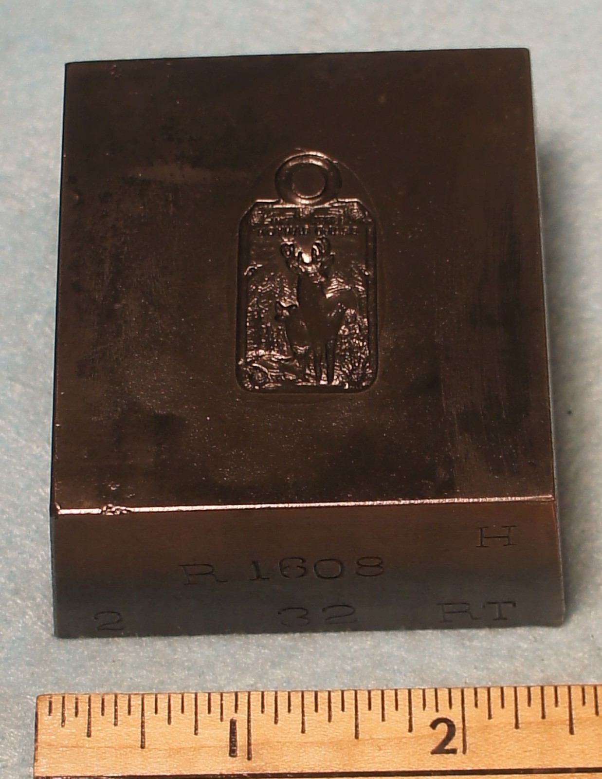 1932 NORTH RIM GRAND CANYON Deer Charm STEEL STAMPING DIE Robbins RH371 * AS IS