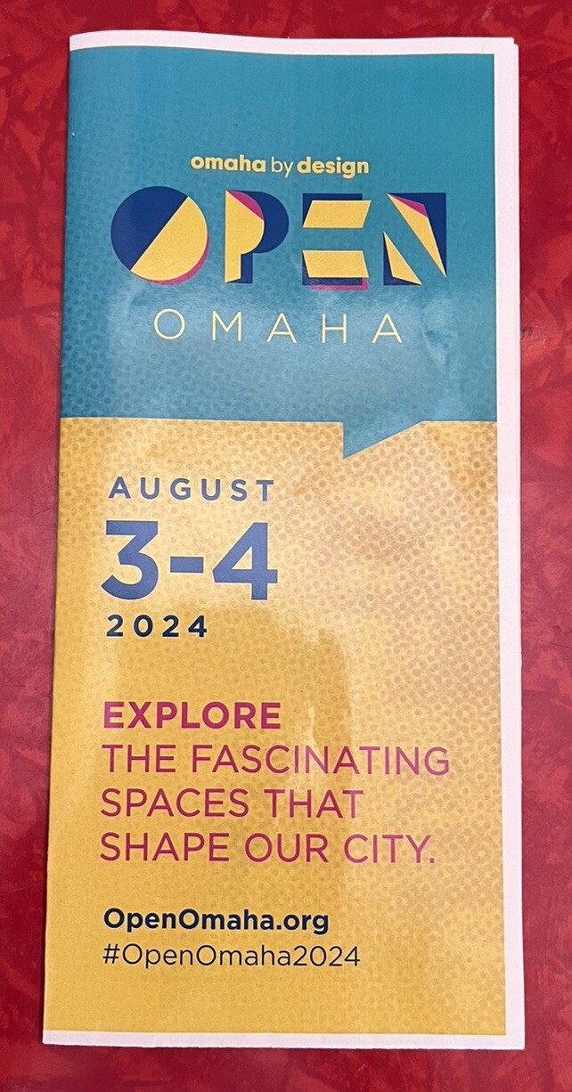 OMAHA BY DESIGN OPEN OMAHA 2024 BROCHURE & MAP