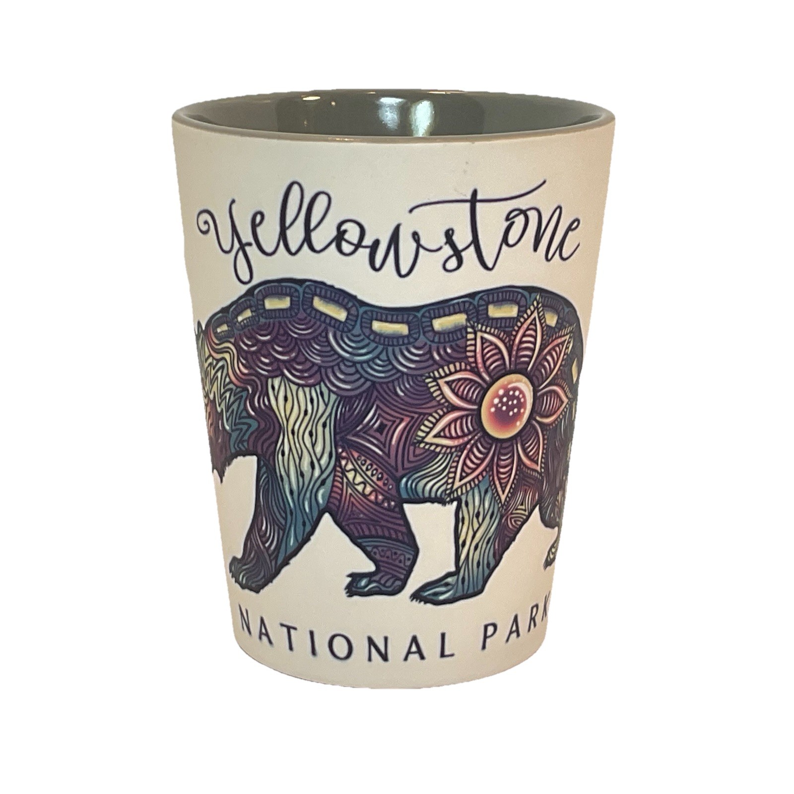 Yellowstone National Park Bubbling Bear Latte Mug 12 Oz Souvenir Memory Travel