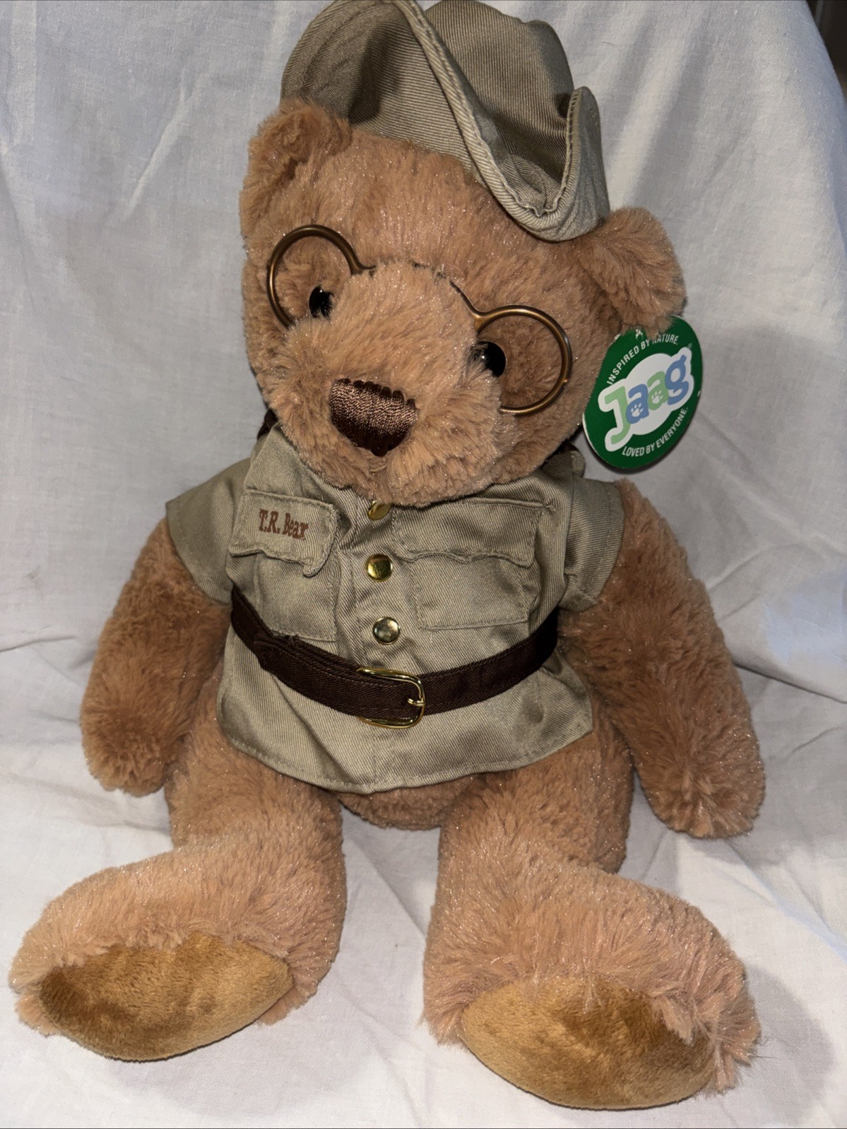 Yellowstone National Park Teddy Roosevelt Bear Glasses Plush With Tag!!