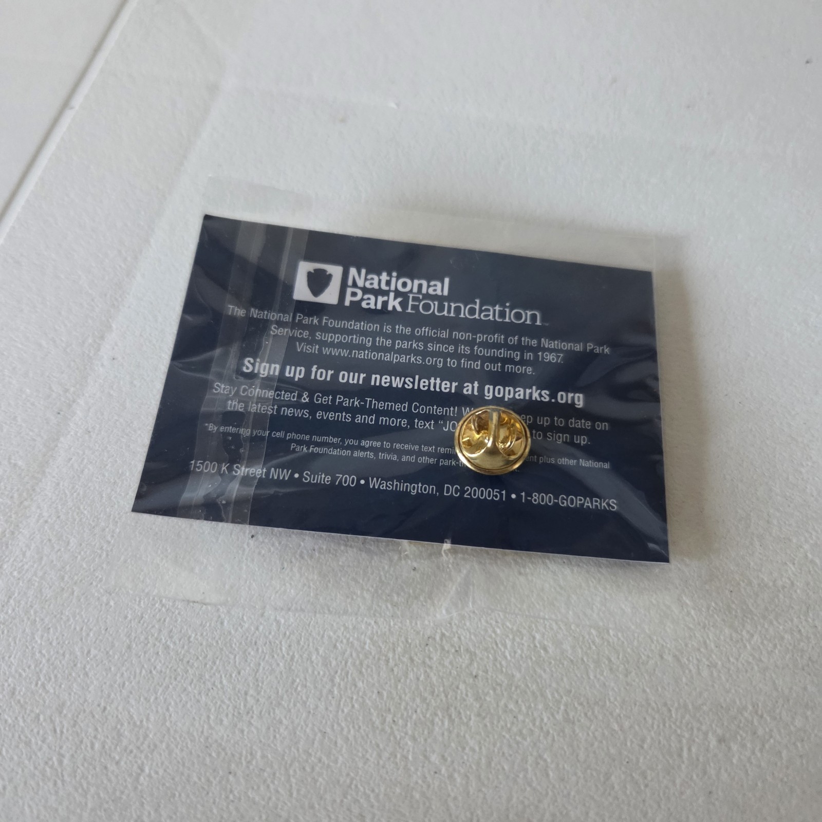 National Park Foundation Supporter Lapel Pin I Heart Love Parks Bison Buffalo