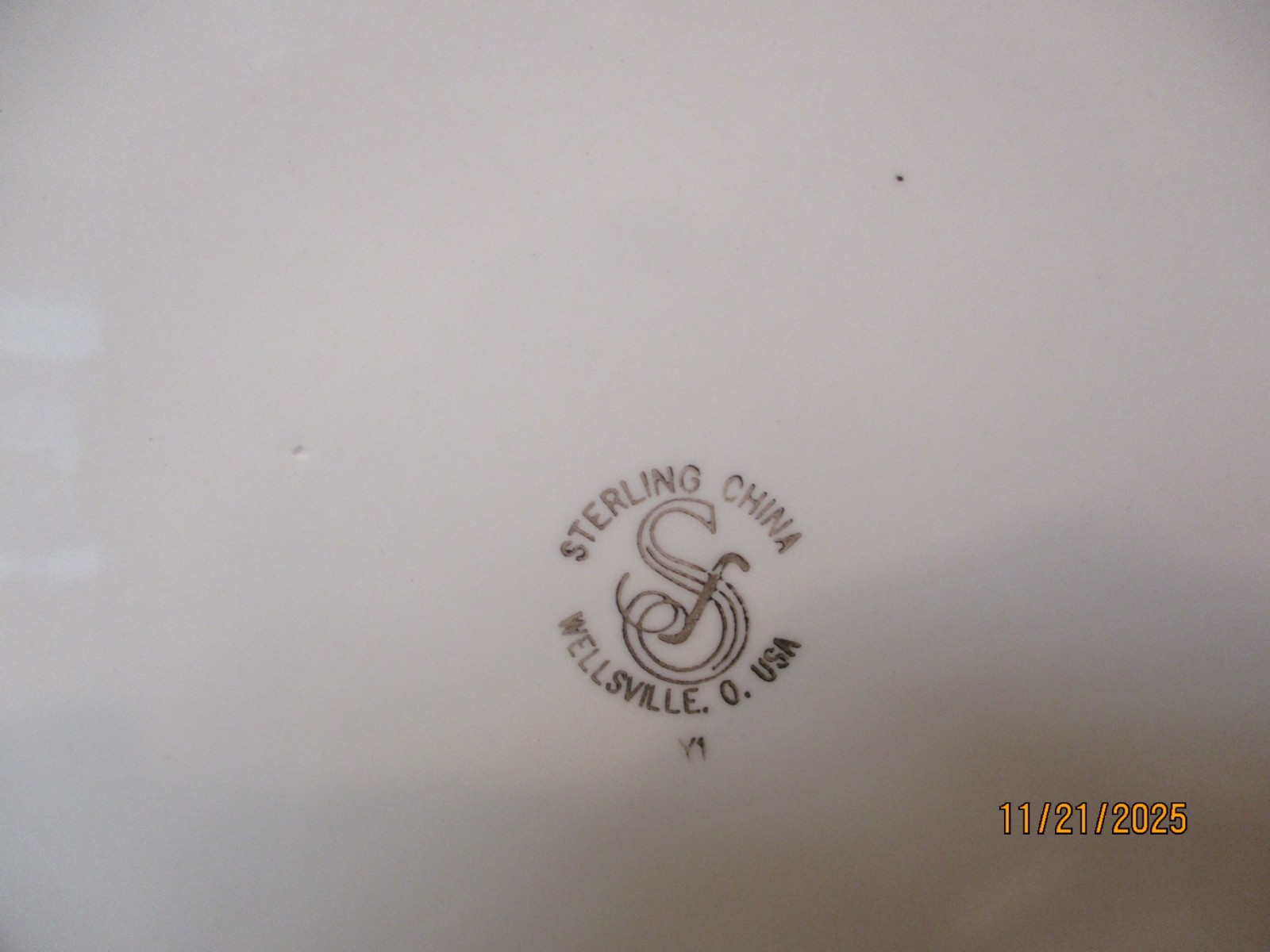 Vintage Yosemite AHWAHNEE Round Platter (12 Inches) Sterling China Co.