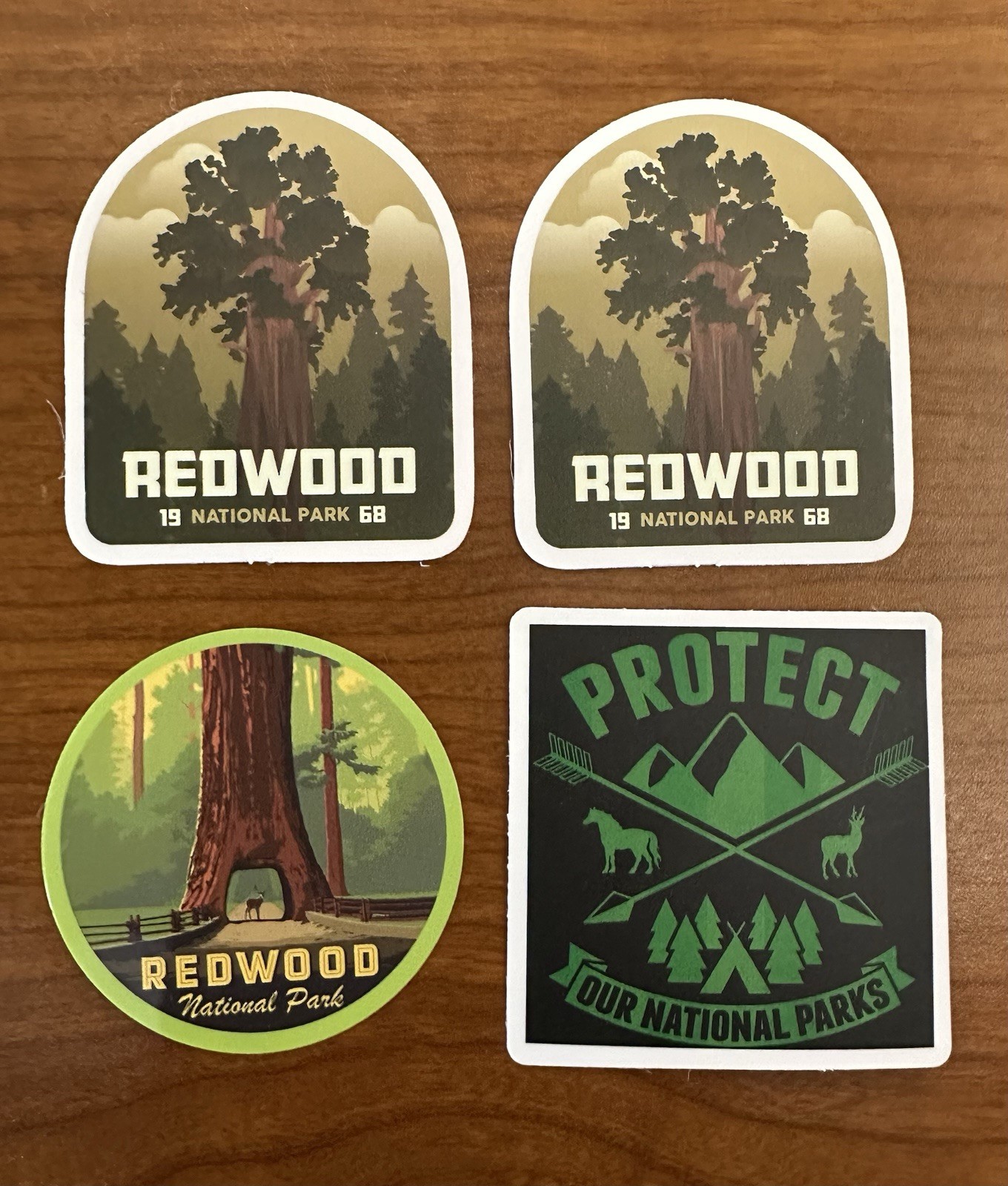 Redwood National Park Sticker California Set Of 4