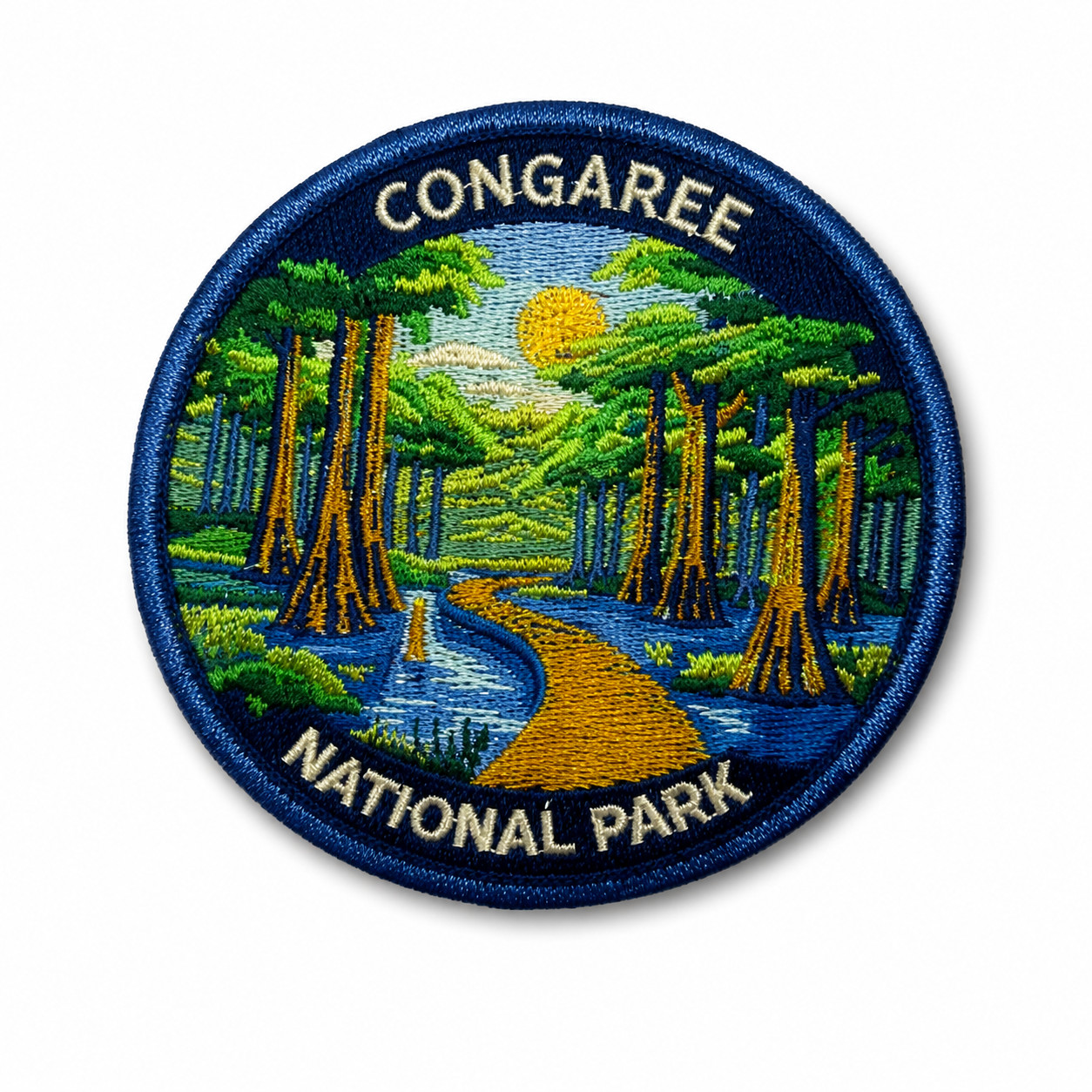 Congaree National Park Patch 3″ Iron On Embroidered Travel Souvenir Badge