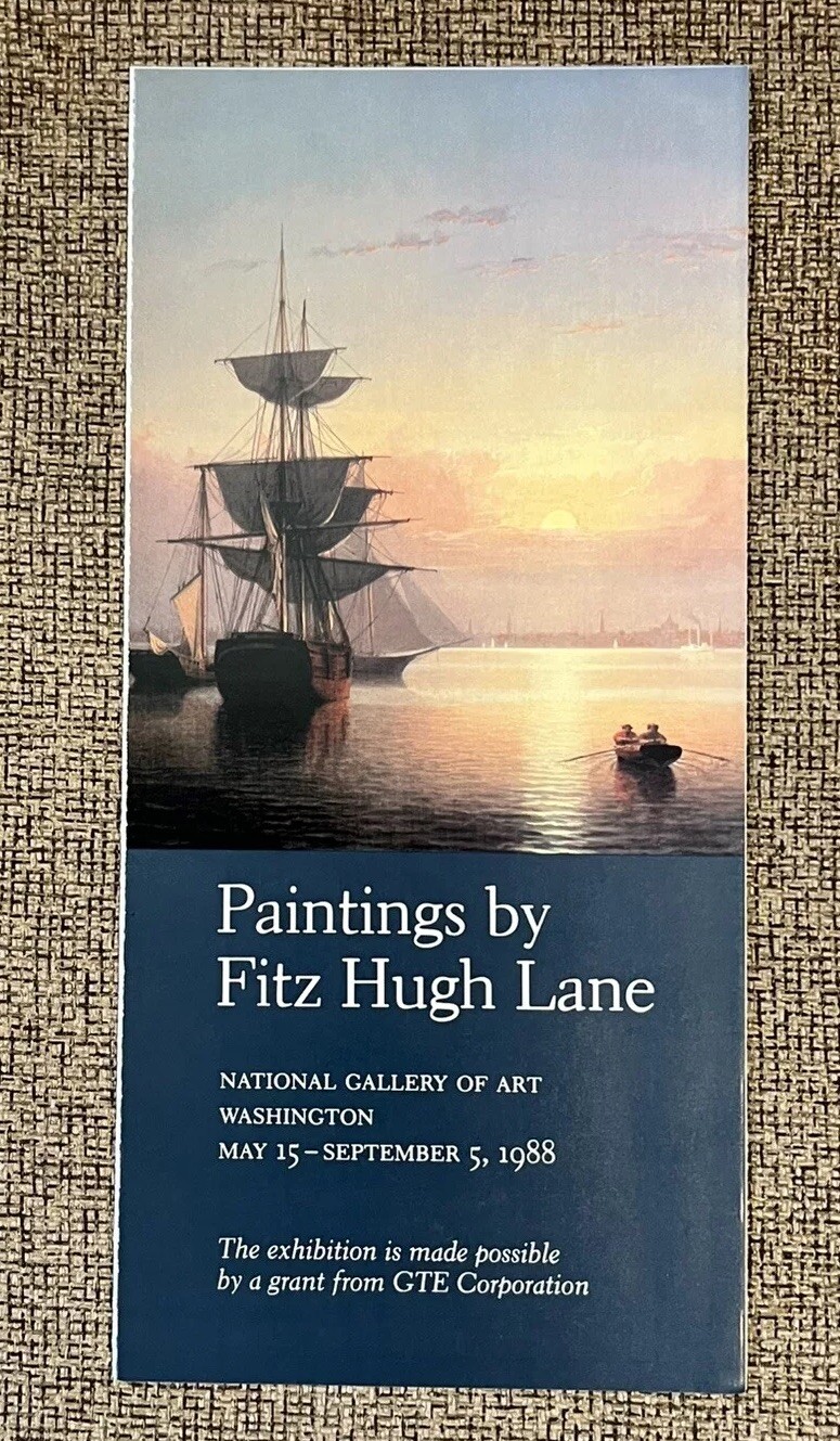 FITZ HUGH LANE PAINTINGS EXHIBIT GUIDE – NATIONAL GALLERY OF ART 1988