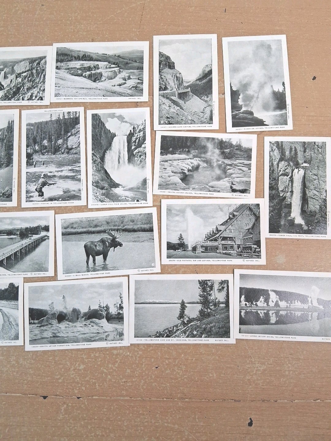 Yellowstone National Park 20 Souvenir Views Miniature Real Photo Cards Vintage