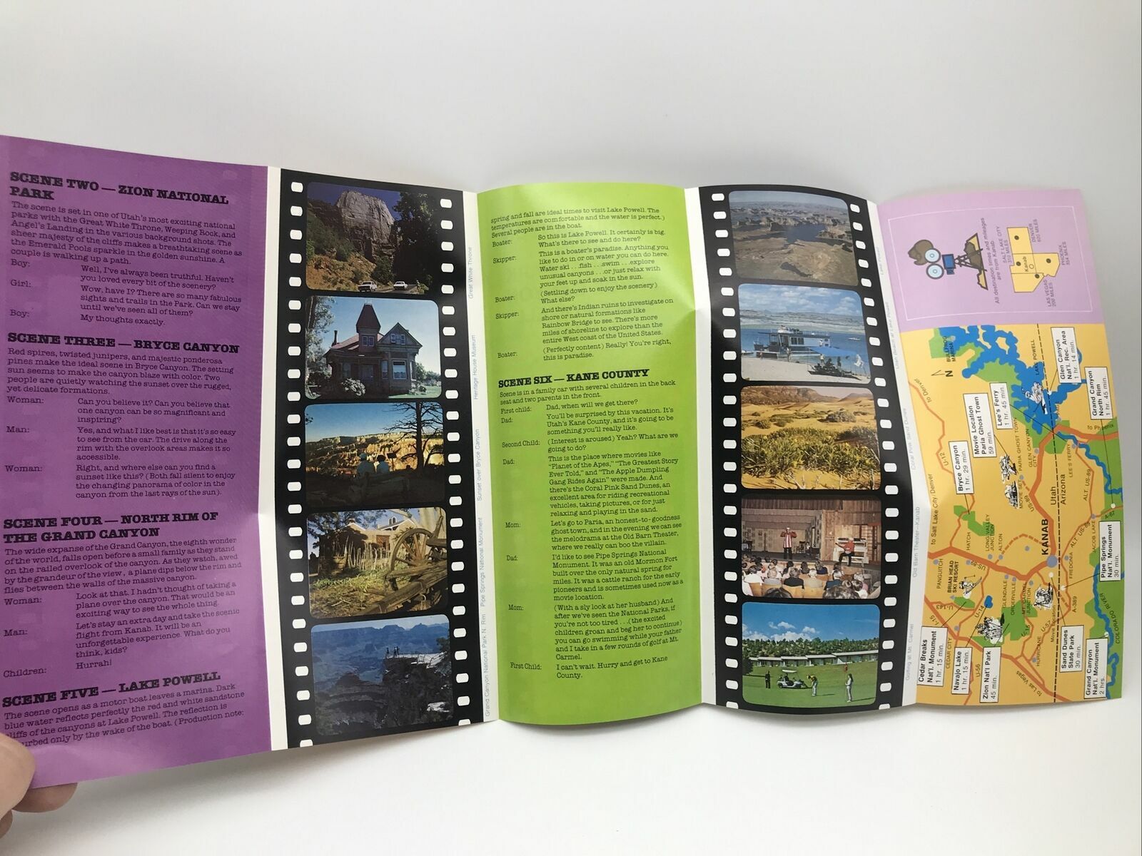 1980 GRAND CANYON ZION NATIONAL PARK BRYCE CANYON LAKE POWELL KANAB Utah Guide