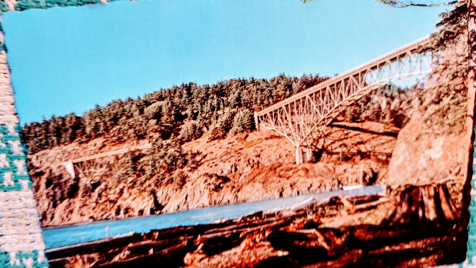 BEAUTIFUL POST CARD DECEPTION PASS BRIDGE WHIDBEY ISLAND WASHINGTON.