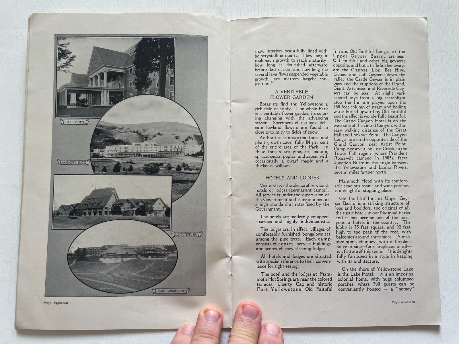 1925 Yellowstone National Park Travel Brochure / Guide by Northern Pacific Rail