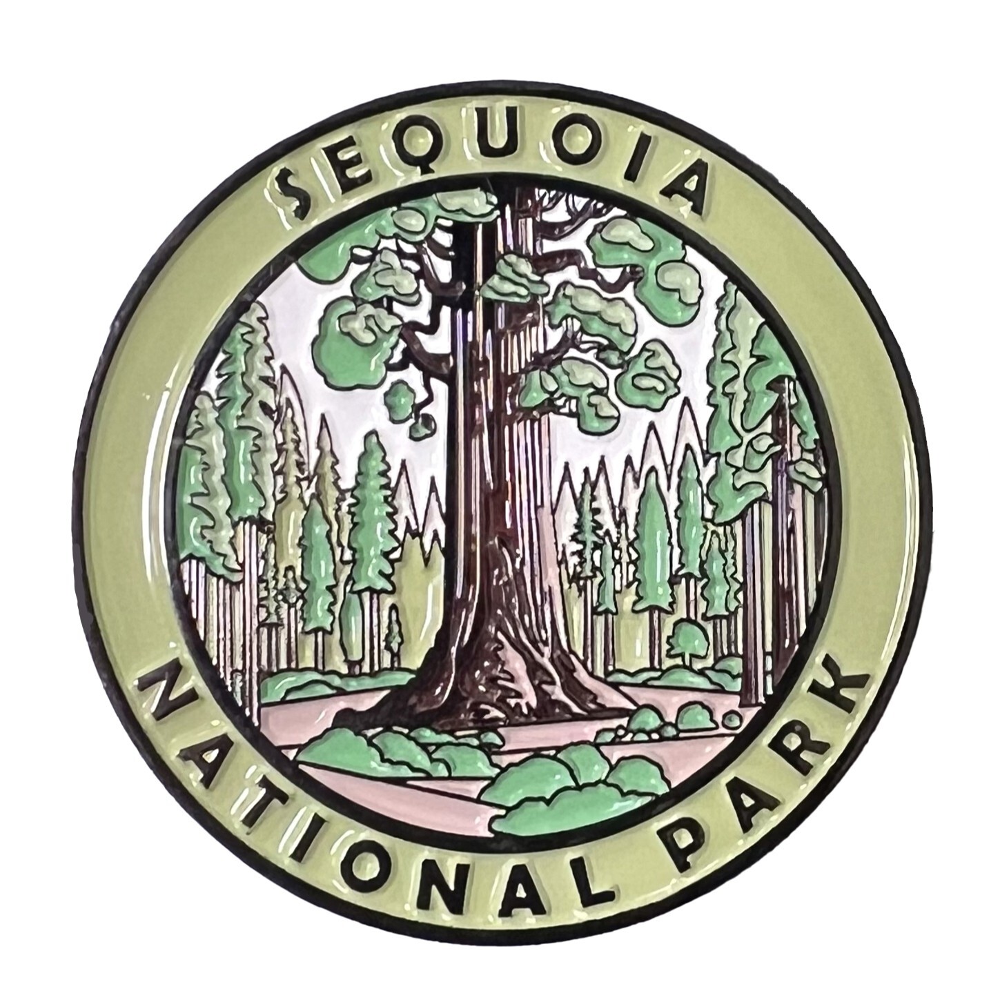 Stunning Black Nickel Sequoia National Park Magnet for Nature Enthusiasts – NEW