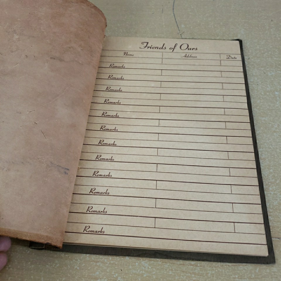 SEQUOIA NATIONAL PARK – VINTAGE LEATHER GUEST BOOK