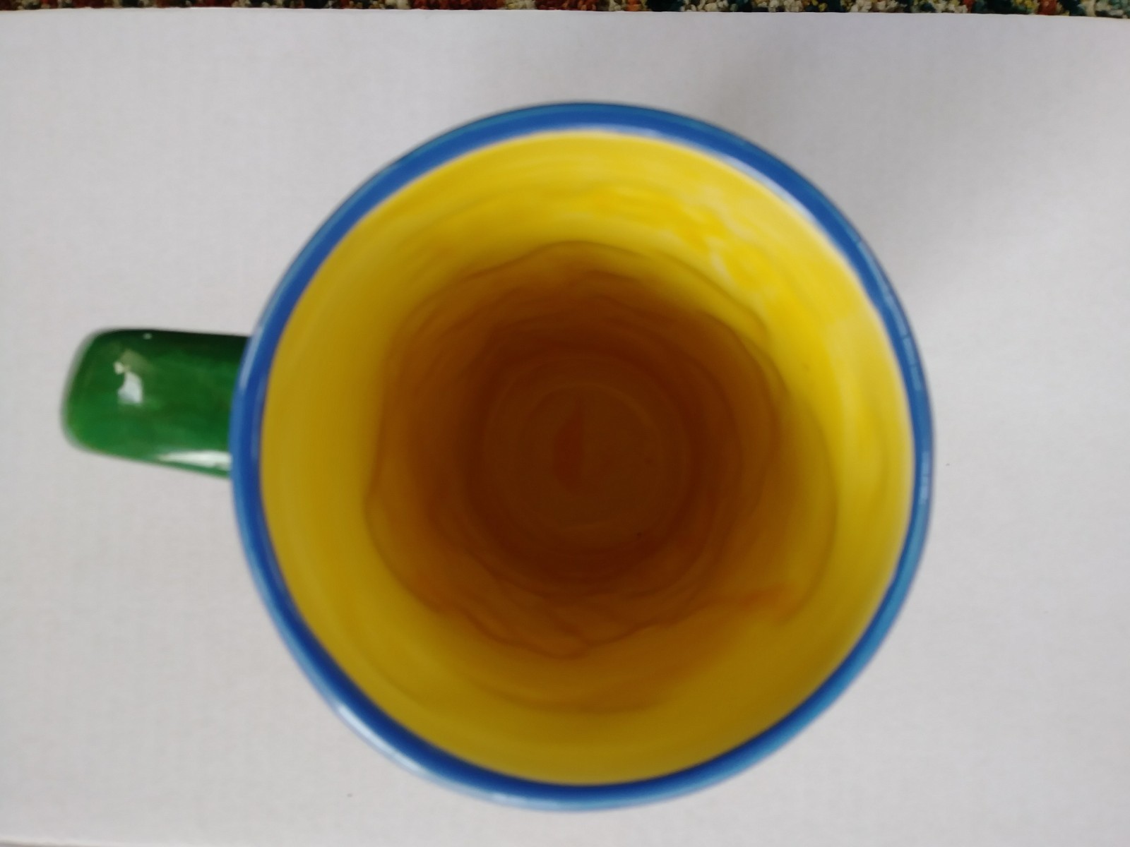 YOSEMITE NATIONAL PARK HAND PAINTED PUFF TALL COFFEE MUG SNCO