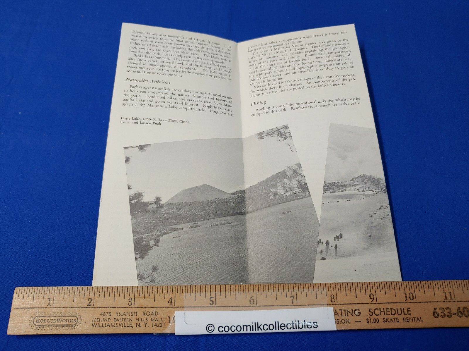 Vintage 1957 Lassen Volcanic National Park California Brochure Info Pictures Map