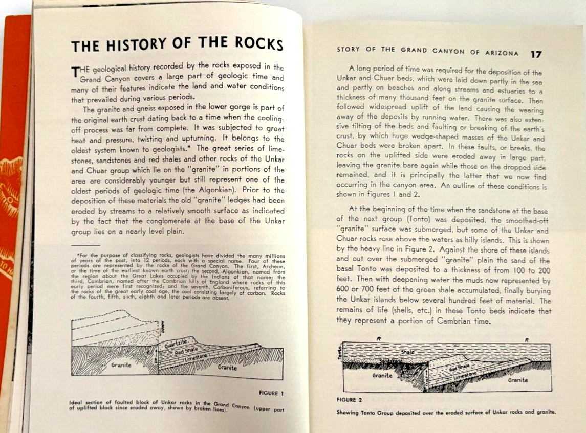 1956 Paperback Book “Story of the Grand Canyon” by U.S. Geological Survey *