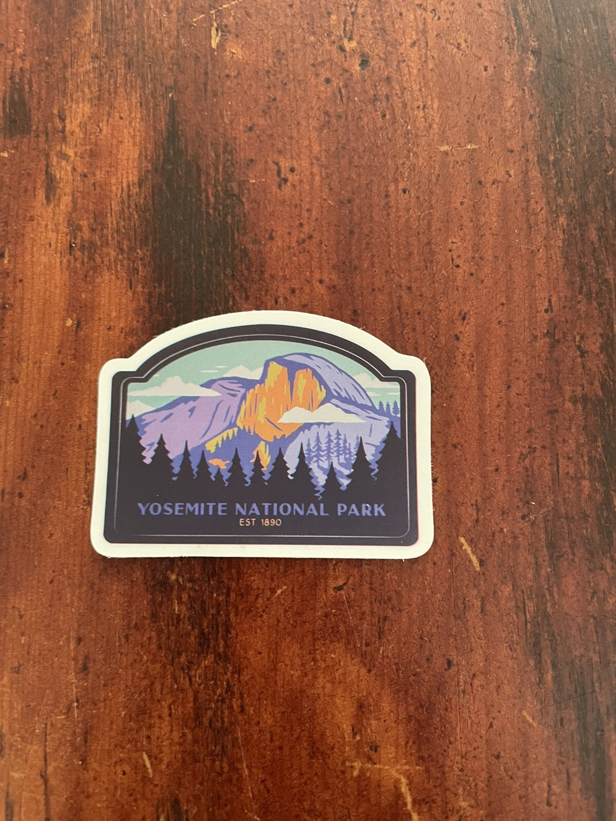 Yosemite Est 1890 Half Dome National Park Outdoor Wilderness Sticker Decal